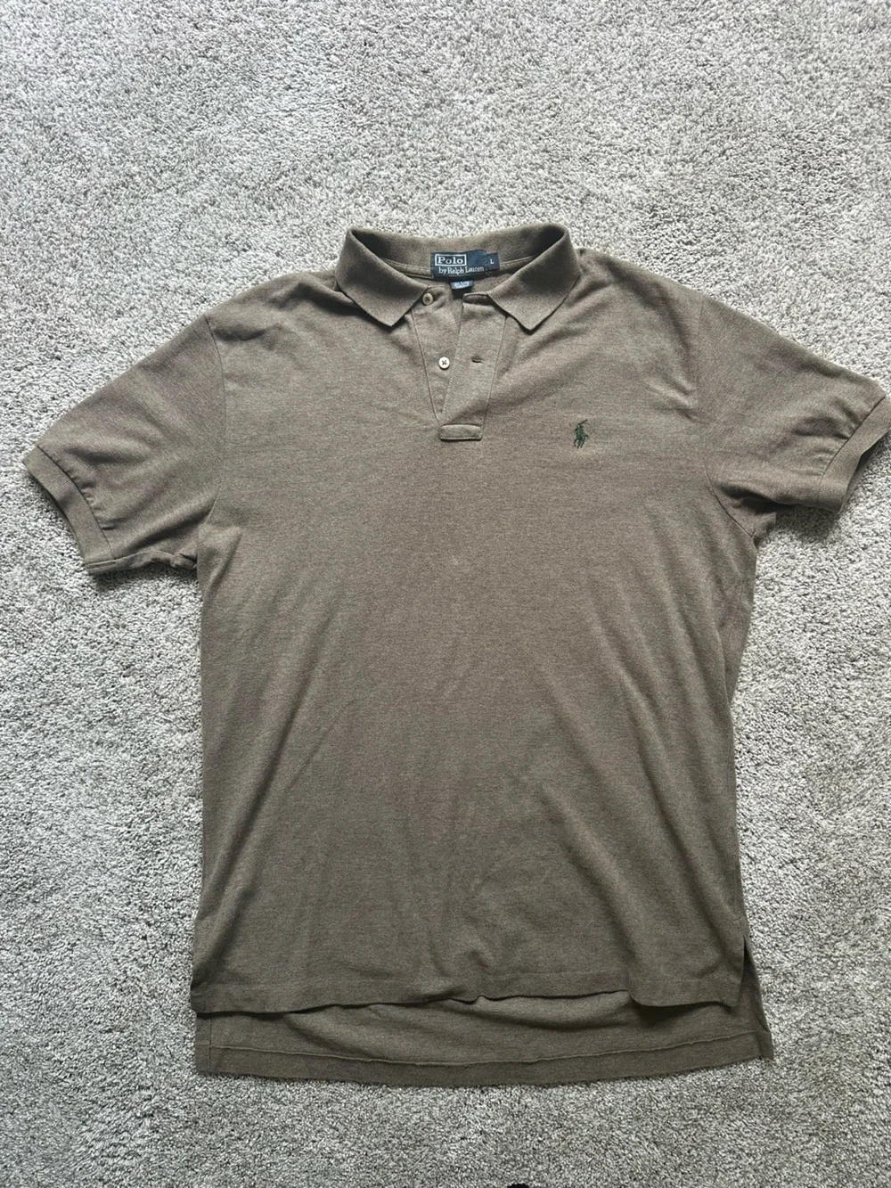 Polo by Ralph Lauren Olive/Brown Short-Sleeve Polo